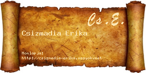Csizmadia Erika névjegykártya